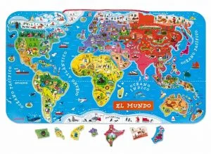 Puzzle magnético del Mundo