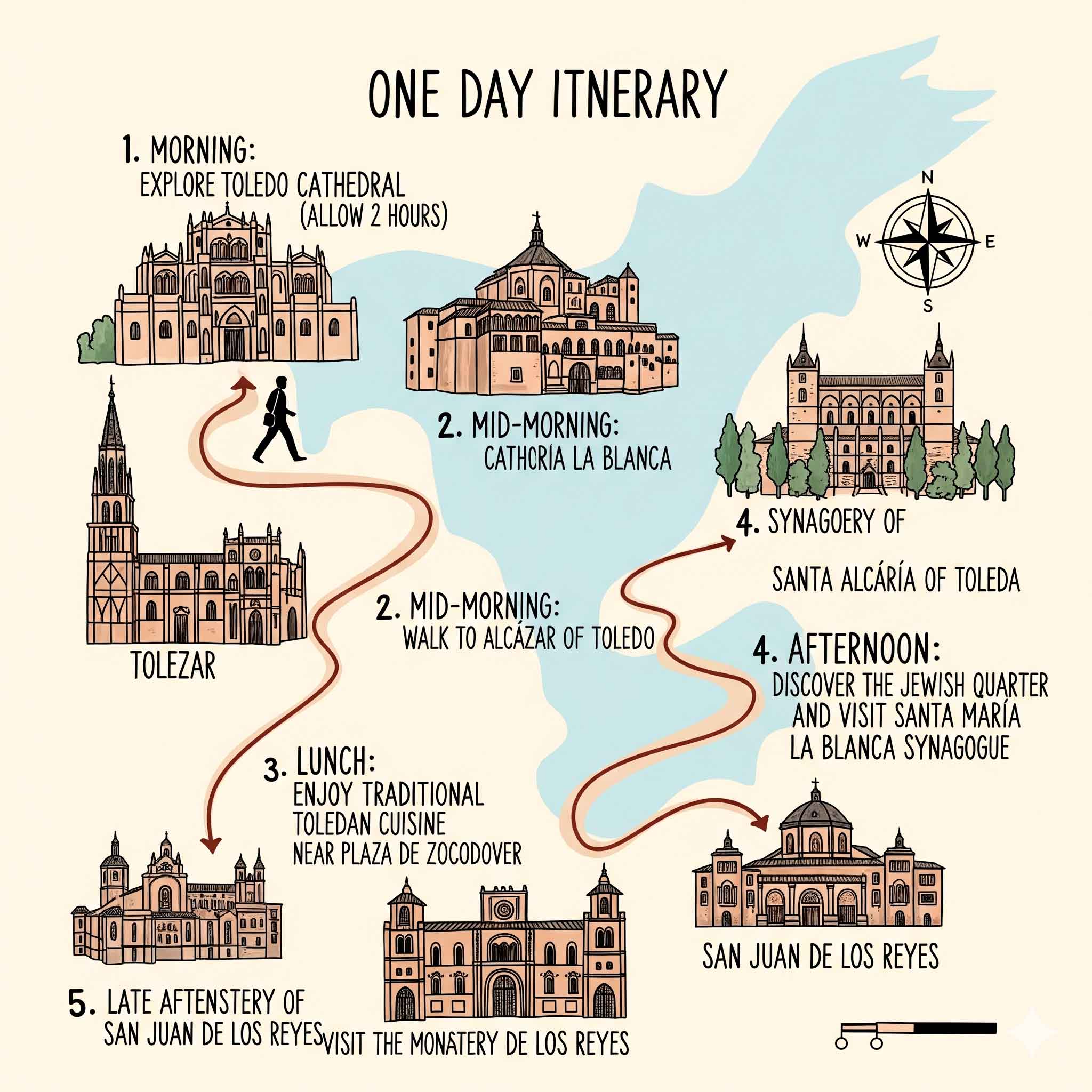 Toledo con niños: itinerario de 1 dia de visita